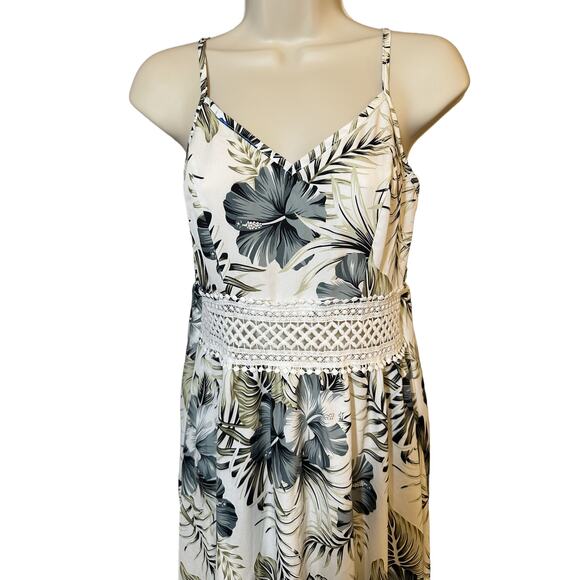 Tropical Paradise Floral Maxi Dress Summer Resort Vibes Vacation Ready S - Picture 2 of 6